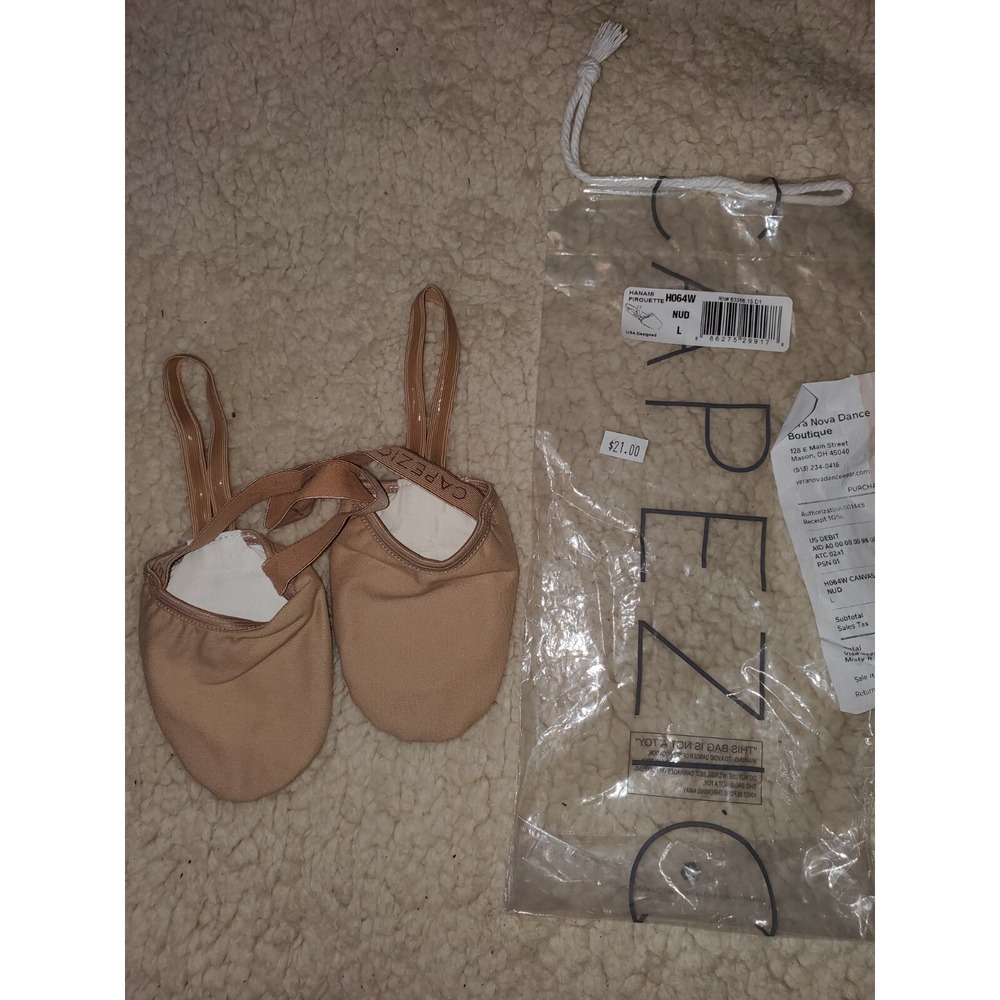 Capezio Pirouette‎ Hanami Shoes Nude Size Large New In Bag